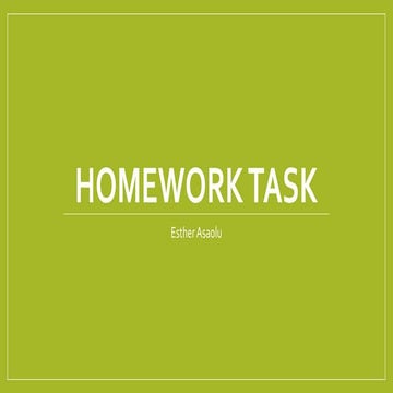Homework task