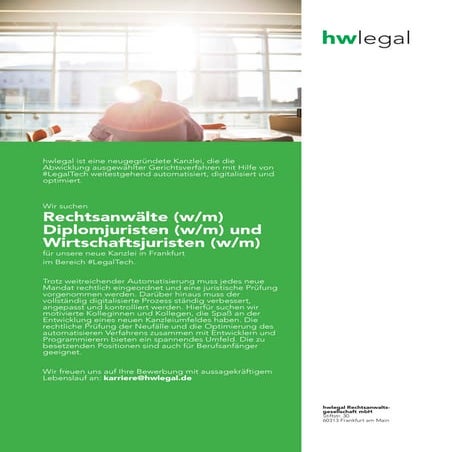 stellenanzeige pdf