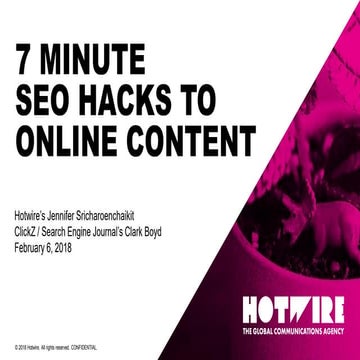 SEO Hacks for PR and Content