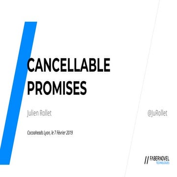Cancellable Promises
