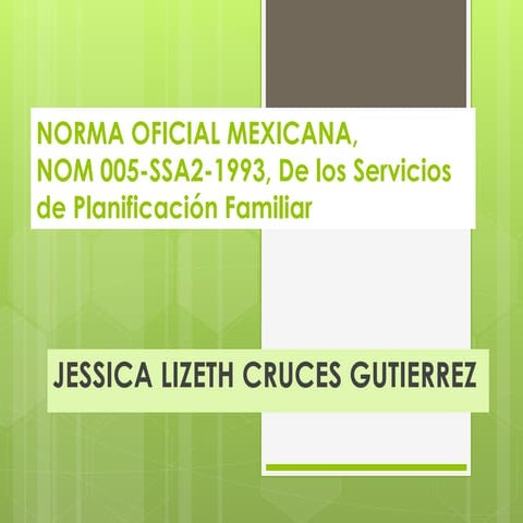 1 norma oficial mexicana005 | PPTX