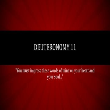 Deuteronomy 11