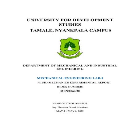 Test for Reynolds number venturimeter rand turbulence