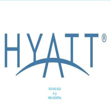 Hyatt Loyalty program- Gold Passport- Rachad aga