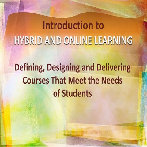 Hybrid and Online Learning  
(shared using VisualBee)