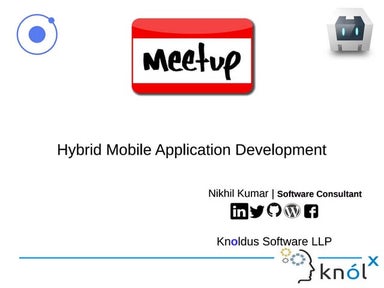 Hybrid application development