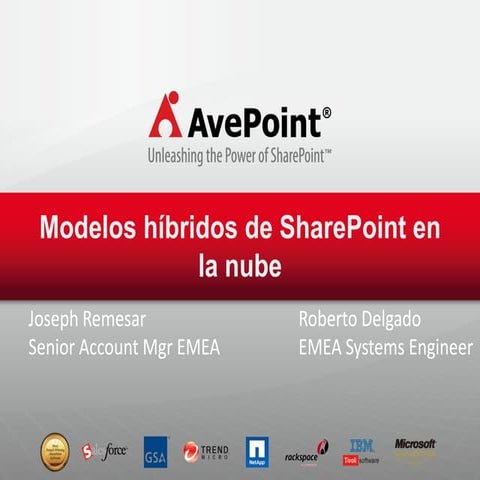 Modelos híbridos de SharePoint en la nube 