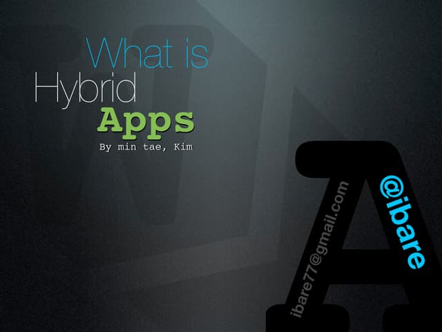 What is Hybrid Apps