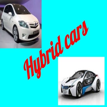 Hybrid cars
