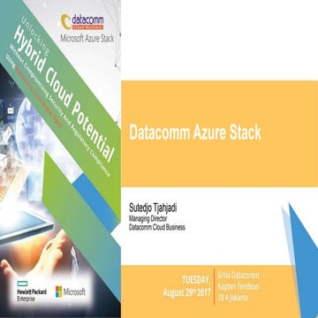 Hybrid cloud - Datacomm Azure Stack
