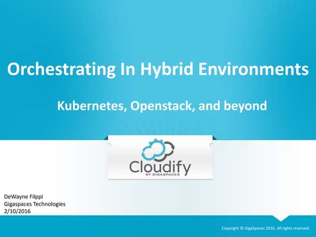 Hybrid cloud openstack meetup