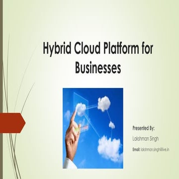Hybrid cloud platform for businesses