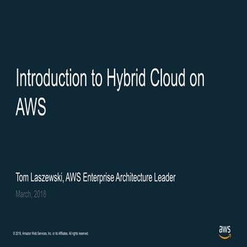 Introduction to Hybrid Cloud on AWS