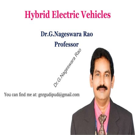Hybrid Electric Vehicles PPT. PDF