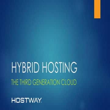 Hybrid Hosting; The Third Generation Cloud 