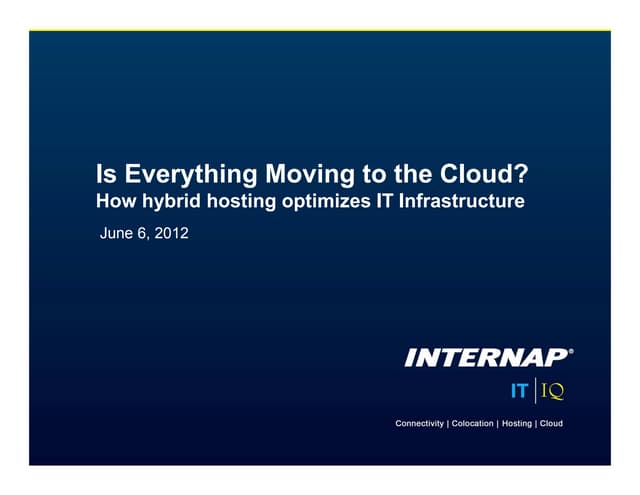 Hybrid hosting webcast