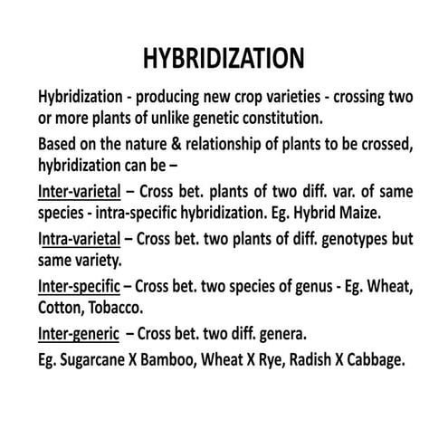 Artificial hybridization class 12 project