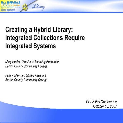 Hybrid library