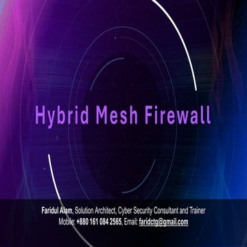 Hybrid Mesh Firewall: Network firewall revolution