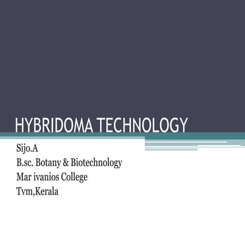 Hybridoma technology