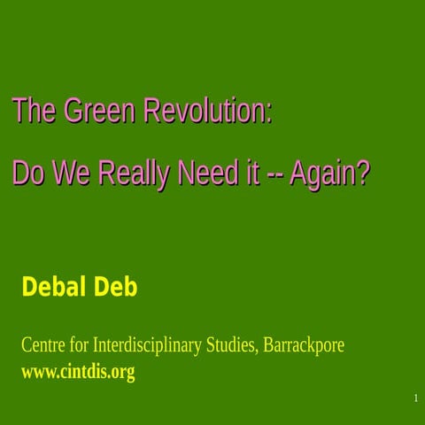 Hybrid rice - necessary?