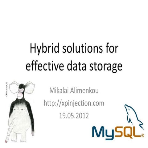 Hybrid solutions for effective data storage