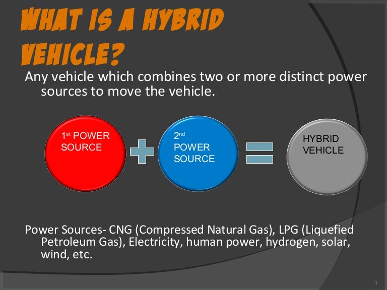 Hybrid vehicles
