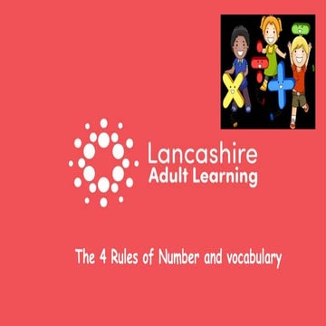 Hycwmah   the 4 rules of number