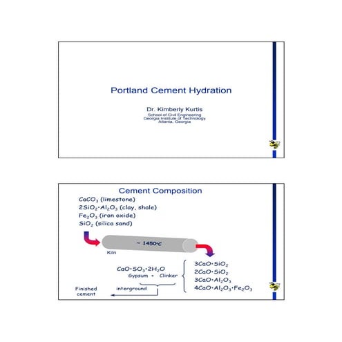 Hydration of cement | PPTX