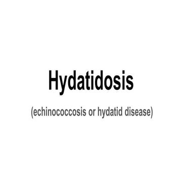 Hydatidosis
