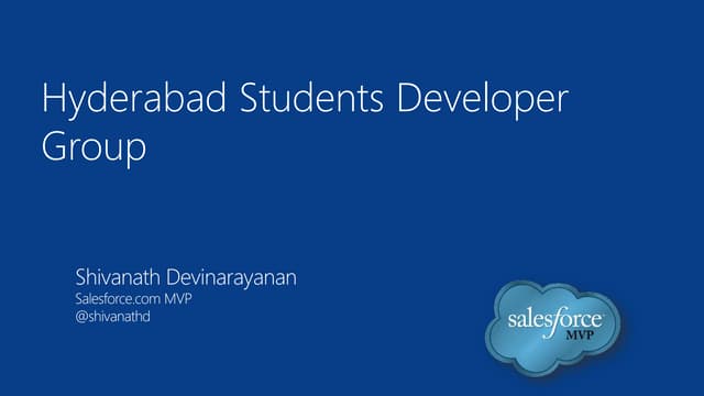 Elevate your Career on Clouds | Salesforce Developer Group