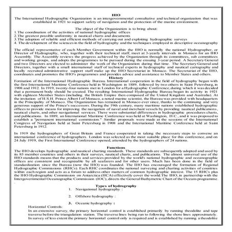 Hydrography document