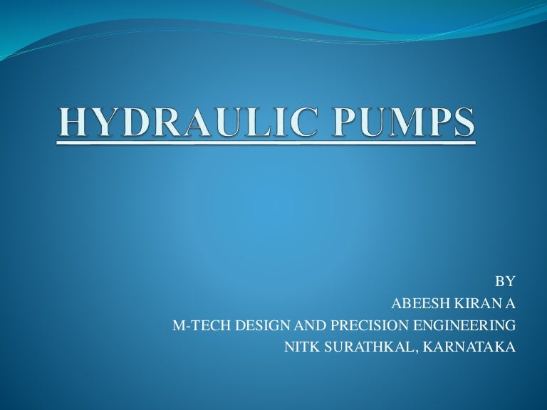 Hydraulic Pumps