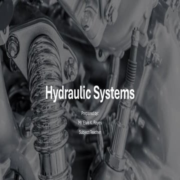 Hydraulic-Systems PPT ABOUT HYDRAULICSYSYTEMS