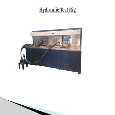 Hydraulic Test Rig - Neometrix  Defence Limited