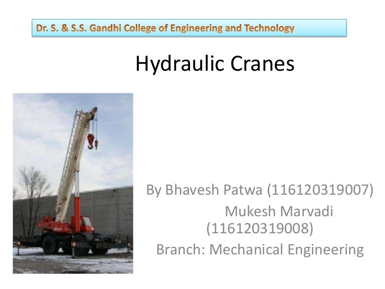 basic of Hydraulic crane