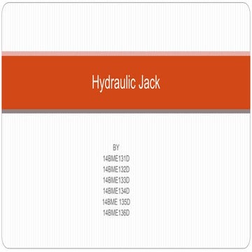 Hydraulic jack presentation 06june2016