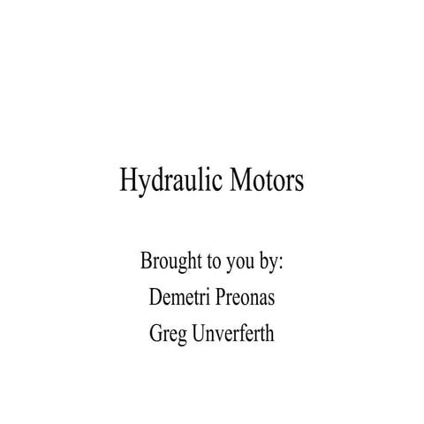 Hydraulic motors