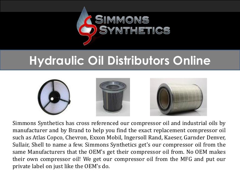 Hydraulic oil distributors online
