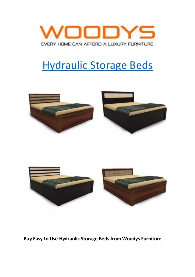 Hydraulic storage beds