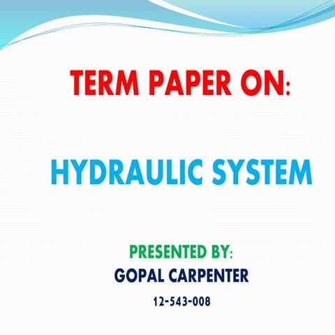 Hydraulic system