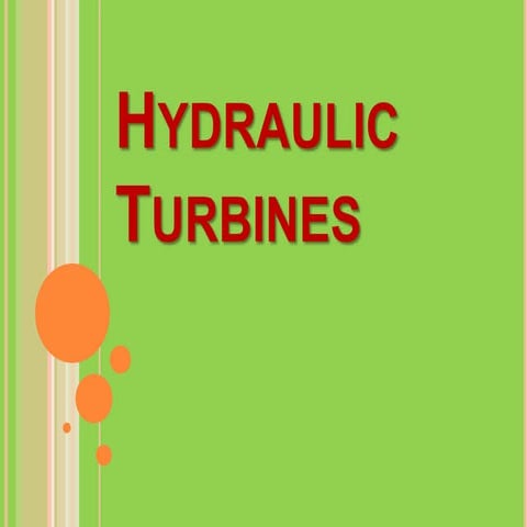 Hydraulic turbines