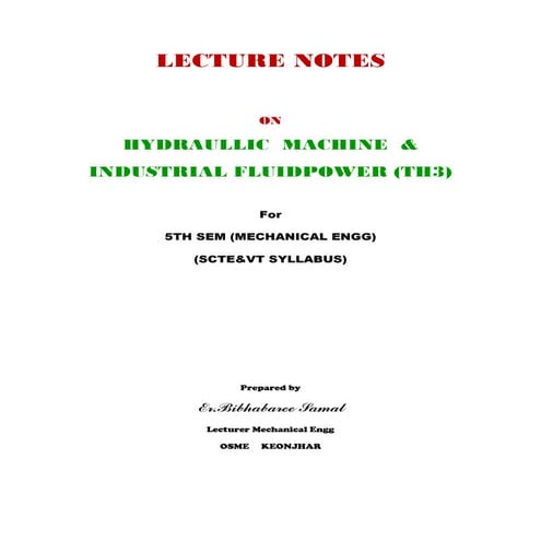 HYDRAULIC TURBINES with formulas and answer .pdf