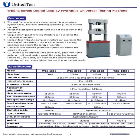 Hydraulic utm | PDF