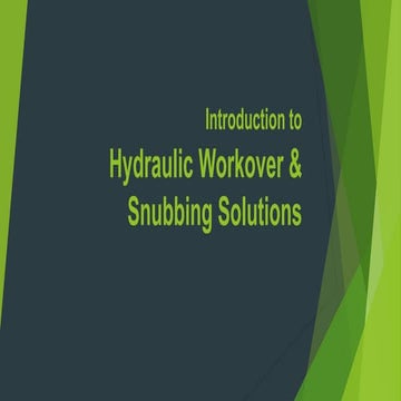 Hydraulic workover and snubbing solutions, رضا مصطفوی طباطبایی 