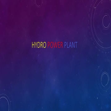 Hydro Power Plant