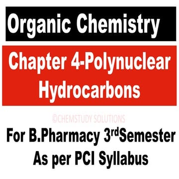  Polynuclear Hydrocarbons Part 1