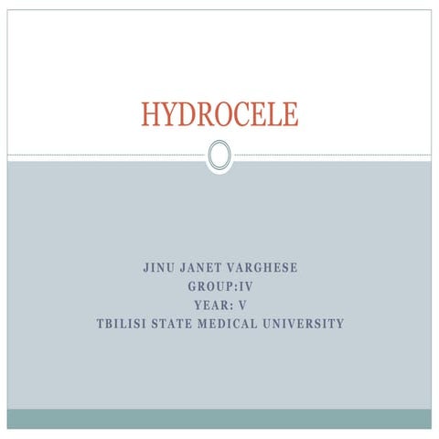 Hydrocele