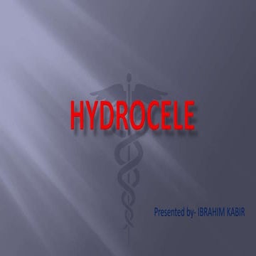 Hydrocele