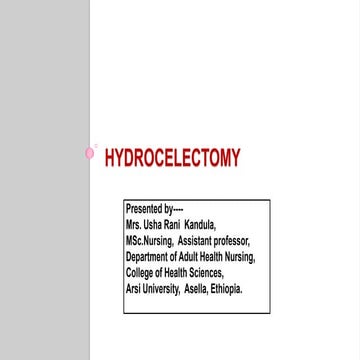 Hydrocelectomy